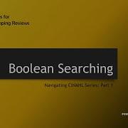 Boolean Searching