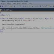 Visual Basics 2010 Tutorial 7 Using OpenFileDialog And SaveFileDialog