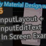 Android Material Design Tutorial Day 6 TextInputLayout TextInputEditText Login Screen Example 2021