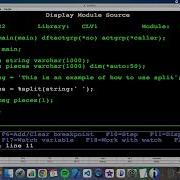 Coding In RPG IBM I AS400 Using SPLIT