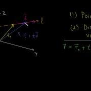 Vector And Parametric Equations Of A Line Line In 3 Dimensions