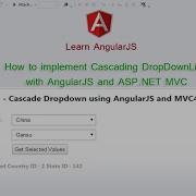 Part 5 How To Implement Cascading DropDownList With AngularJS And ASP NET MVC