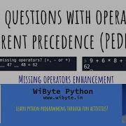 3 Missing Operators Enhancements How To Ask Questions With Operators Of Different Precedence