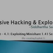 Offensive Hacking And Exploitation Part 4 1 Exploiting Minishare 1 41 Re Creating Exploit 1