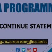 Java Continue Statement Java Programming Malayalam Tutorial