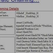 Separate Chaining Programming Detail Source Code Well Explained