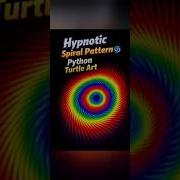 Hypnotic Spiral Pattern Python Turtle Art 04 Shorts