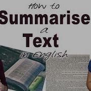 How To Summarise A Text In English Improve English Comprehension