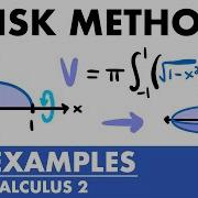 The Disk Method Examples Calculus 2 JK Math
