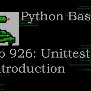 Python Basics Tutorial Unittest Introduction Unittest Module Series
