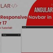Build A Responsive Navbar In Angular 17 Step By Step Tutorial Perfect For Beginners