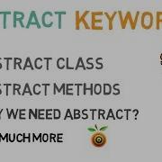 40 Abstract Keyword In Java Abstract Class And Methods In Java