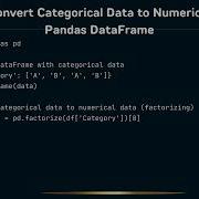 How To Convert Categorical Data To Numerical Data In Pandas DataFrame
