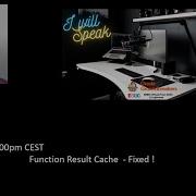 Function Result Cache Fixed