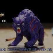 Blender Speed Sculpting Dire Bearin 7 Minutes For Stl 3d Print