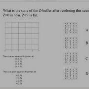 Depth Buffer Sample Problem