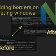 Neovim Floating Window Border