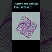 Infinity Tunnel Drawing Itself Python Animation Magic
