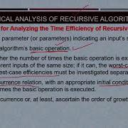 DAA 2 18 Mathematical Analysis Of Recursive Algorithms