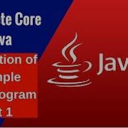 Complete Core Java Description Of A Simple Java Program Part 1