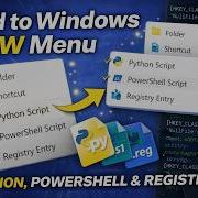 How To Add Python PowerShell To Windows NEW Menu Easy Hack