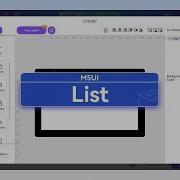 M5UI Basic Tutorial LVGL List