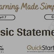 Quick Start Class 7 Chap 4 QBasic Statements Part 1