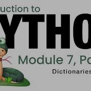 Python Module 7 Dictionaries Fall 2023