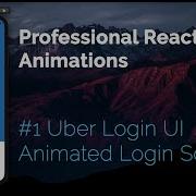 1 Animated Uber Login Animating The Logo Professional Animations In React Native
