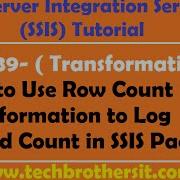 SSIS Tutorial Part 39 How To Use Row Count Transformation To Log Record Count In SSIS Package