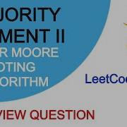 Majority Element II Boyer Moore Voting Algorithm LeetCode 229 C Python