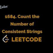 1684 Count The Number Of Consistent Strings Leetcode Easy
