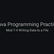 Java Practice Examples Module 7 4 Writing To A Text File