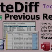 How To Calculate Date Differences Between Consecutive Records In Microsoft Access