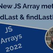 New Array FindLast And FindLastIndex JavaScript Methods