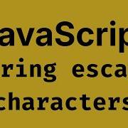 String Escape Characters JavaScript Course 2026