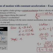 Lesson 2 3 Sample Problems On Motion With Constant Acceleration
