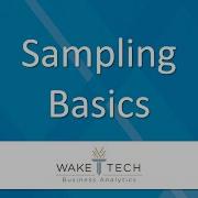 Sampling Basics BAS 120