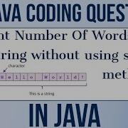 Java Program To Count Number Of Words Present In String CharAt Method In Java Java Coding
