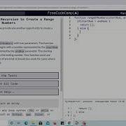 Lesson 111 Creation Of Range Of Numbers Using Recursion Freecodecamp