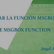 Excel Usar La Función MsgBox Use The MsgBox Function