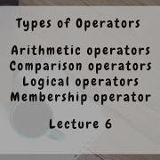 Types Of Operators In Python With Solved Examples In Urdu Hindi