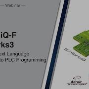 Basic ST Structured Text Programming Using GX Works 3 For IQFX5U PLC