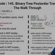 LeetCode 145 Binary Tree Postorder Traversal In JavaScript Iterative Solution