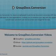 GroupDocs Conversion For Java Introduction