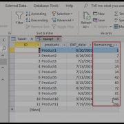 How To Calculate The Remaining Days Using Datediff On Query Design In Microsoft Access