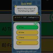 Python Quiz 98 What S The Answer Quiz 98 Python Shorts Quiz Codingchallenge