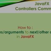 Passing Values To Other Controller In JavaFX