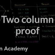 Two Column Proof Showing Segments Are Perpendicular Congruence Geometry Khan Academy