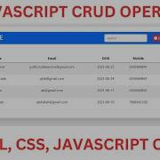 2 CRUD CREATE UPDATE READ DELETE JAVASCRIPT PROJECT HTML CSS JAVASCRIPT Justforcode